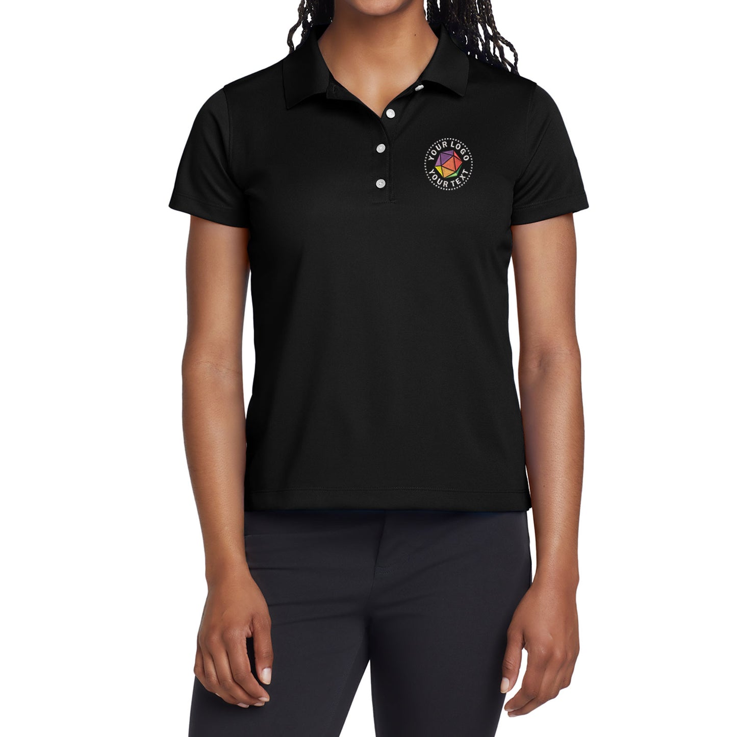 Nike Women's Custom Embroidered Tech Basic Dri-FIT Polo - 203697