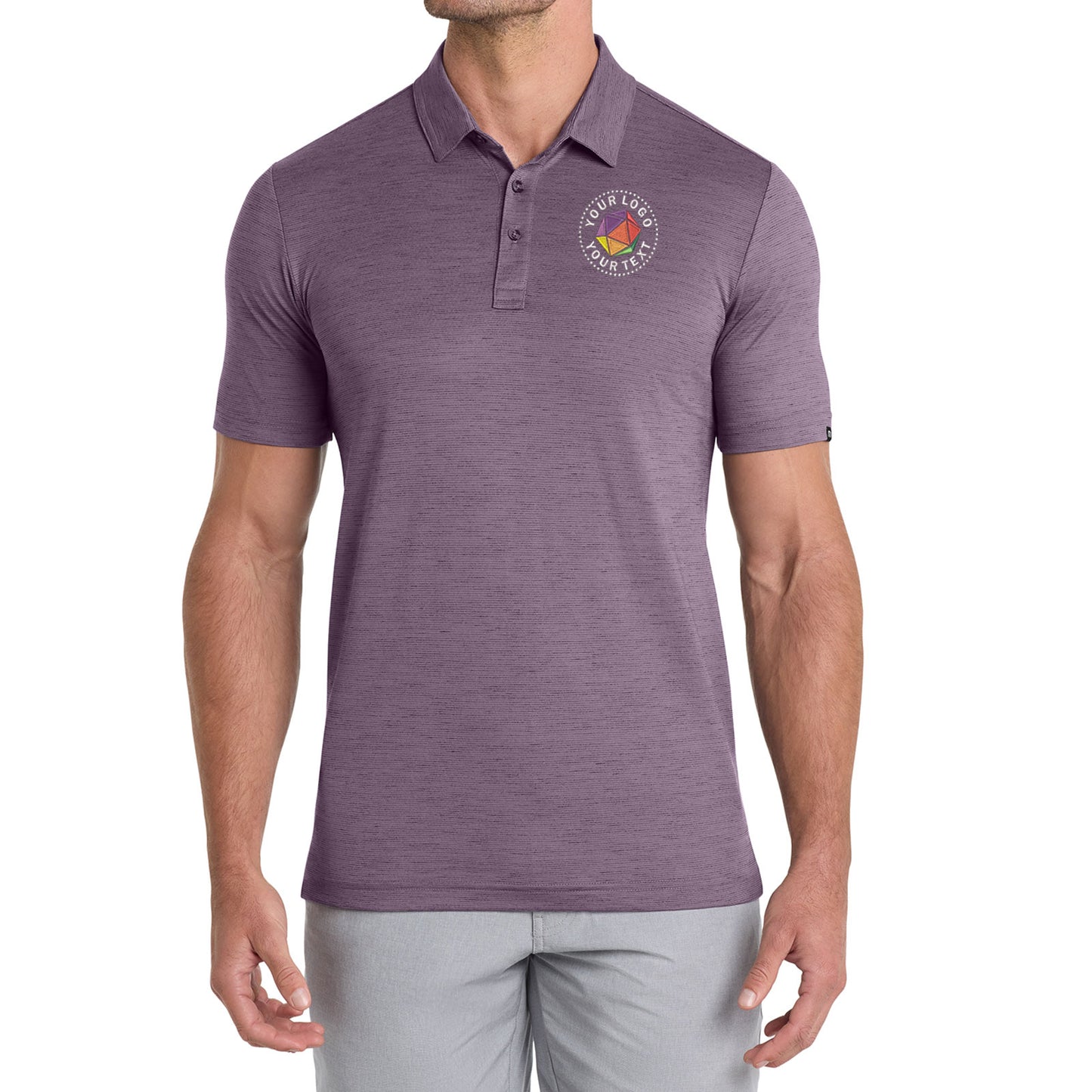 TravisMathew Custom Embroidered Auckland Slub Polo - TM1MW451