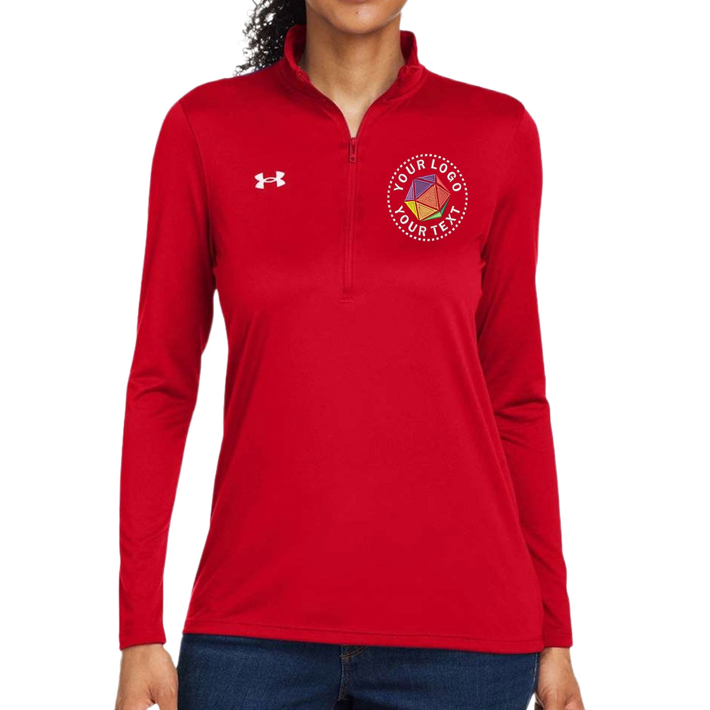 Under Armour Custom Embroidered Women's Team Tech™ Half-Zip Pullover - 1376862