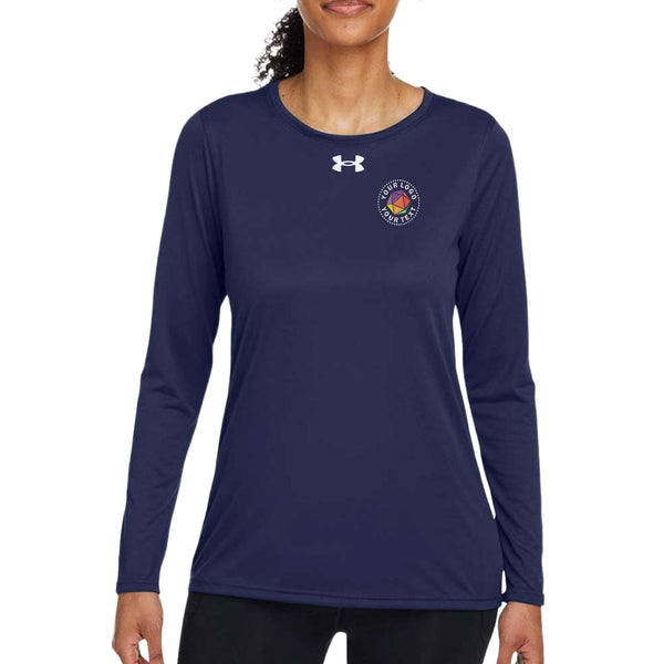 Under Armour Custom Embroidered Women's Team Tech™ Long Sleeve T-Shirt - 1376852