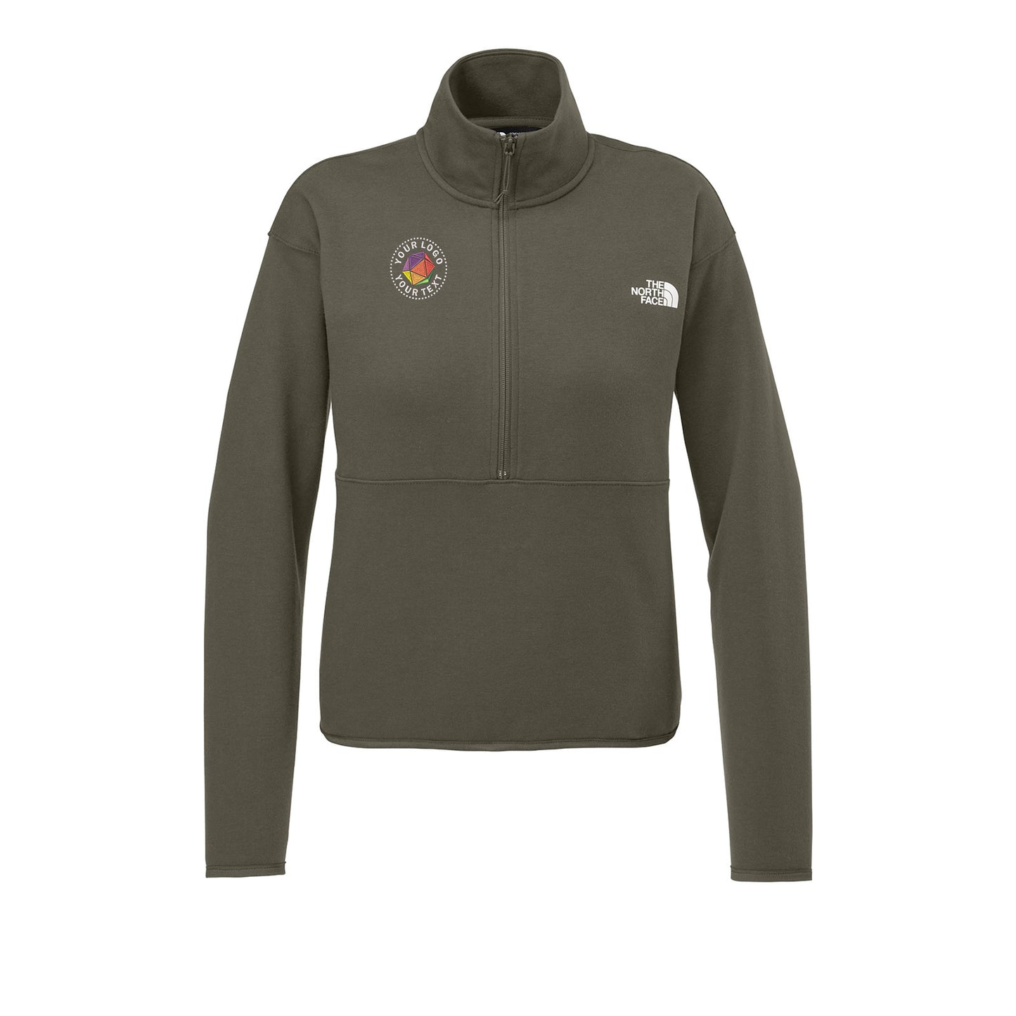 The North Face® Custom Embroidered Women’s Double-Knit 1/2-Zip Fleece - NF0A8C5H