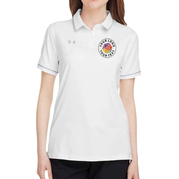 Under Armour Custom Embroidered Women's Tipped Teams Performance Polo - 1376905