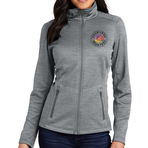 Port Authority® Custom Embroidered Women's Digi Stripe Fleece Jacket - L231