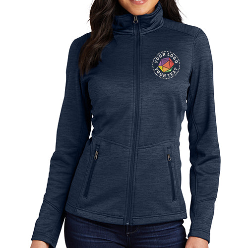 Port Authority® Custom Embroidered Women's Digi Stripe Fleece Jacket - L231
