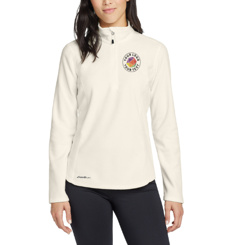 Eddie Bauer® Custom Embroidered Women's 1/2-Zip Microfleece Jacket - EB227