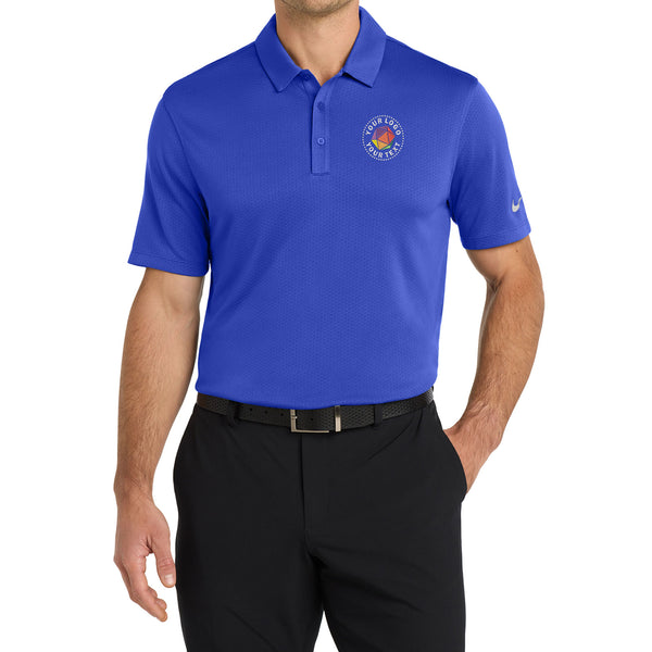 Nike Custom Embroidered Dri-FIT Hex Textured Polo - NKAH6266