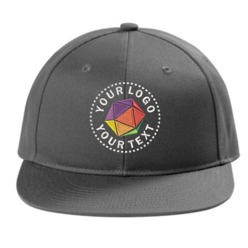 Port Authority® Custom Embroidered Snapback Flat Bill Cap - C406