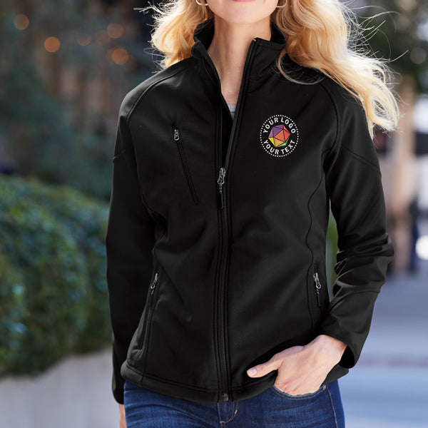 Port Authority® Custom Embroidered Women's Textured Soft Shell Jacket - L705
