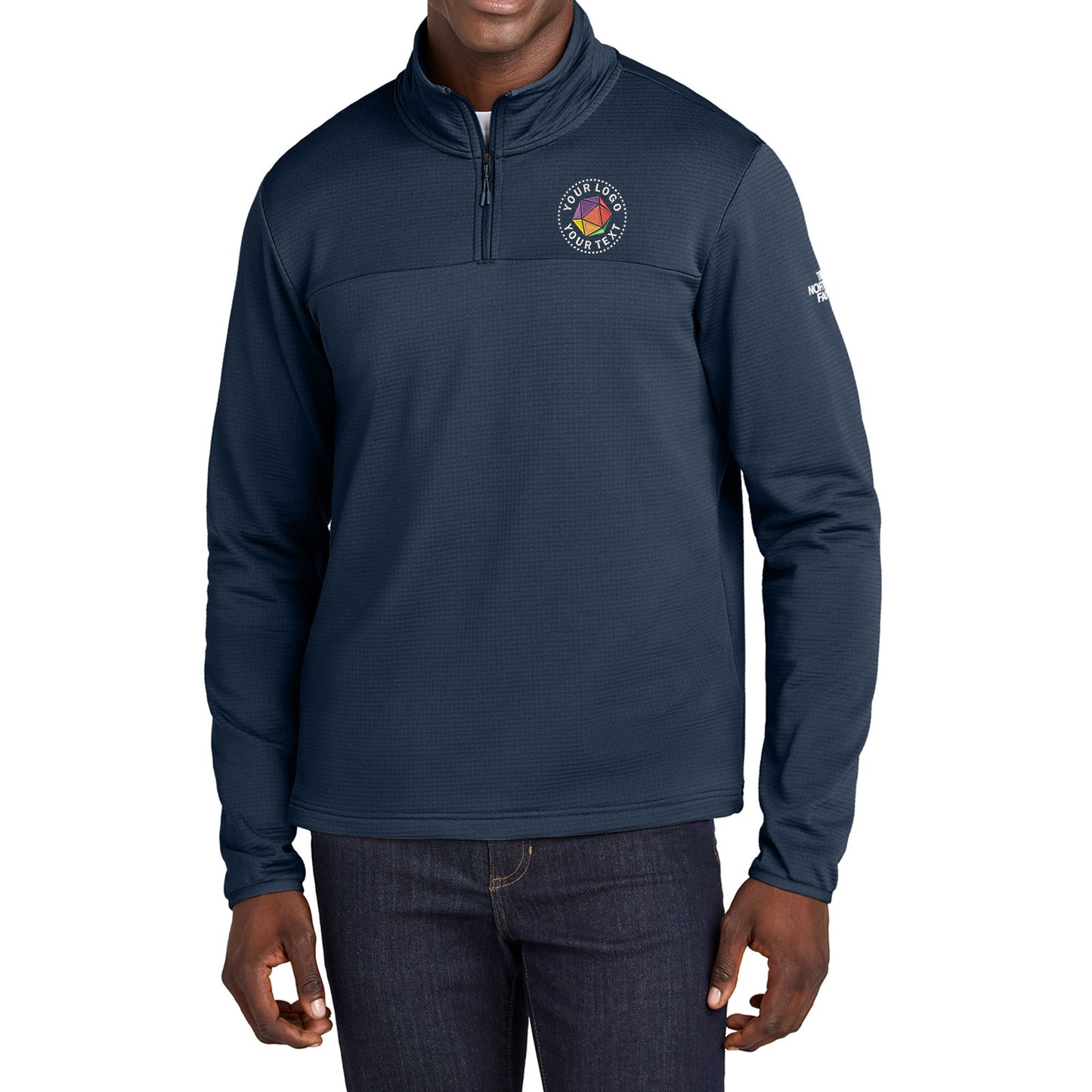 The North Face® Custom Embroidered Aim 1/4-Zip Fleece - NF0A8ENJ
