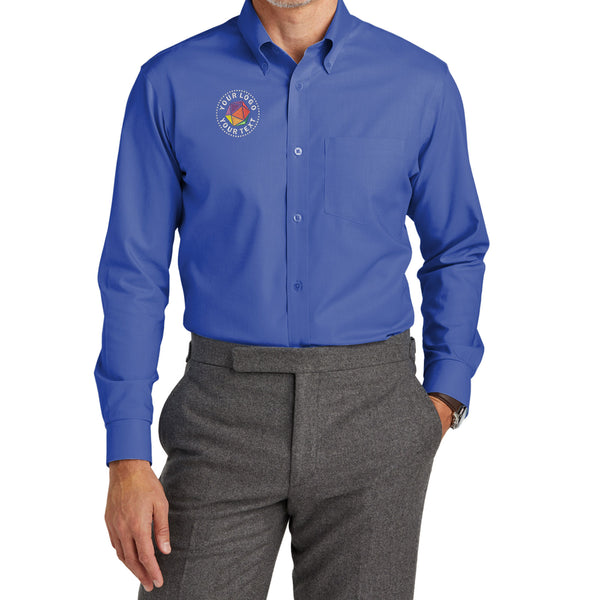 Brooks Brothers® Custom Embroidered Tall Wrinkle-Free Stretch Nailhead Shirt - TBB18002