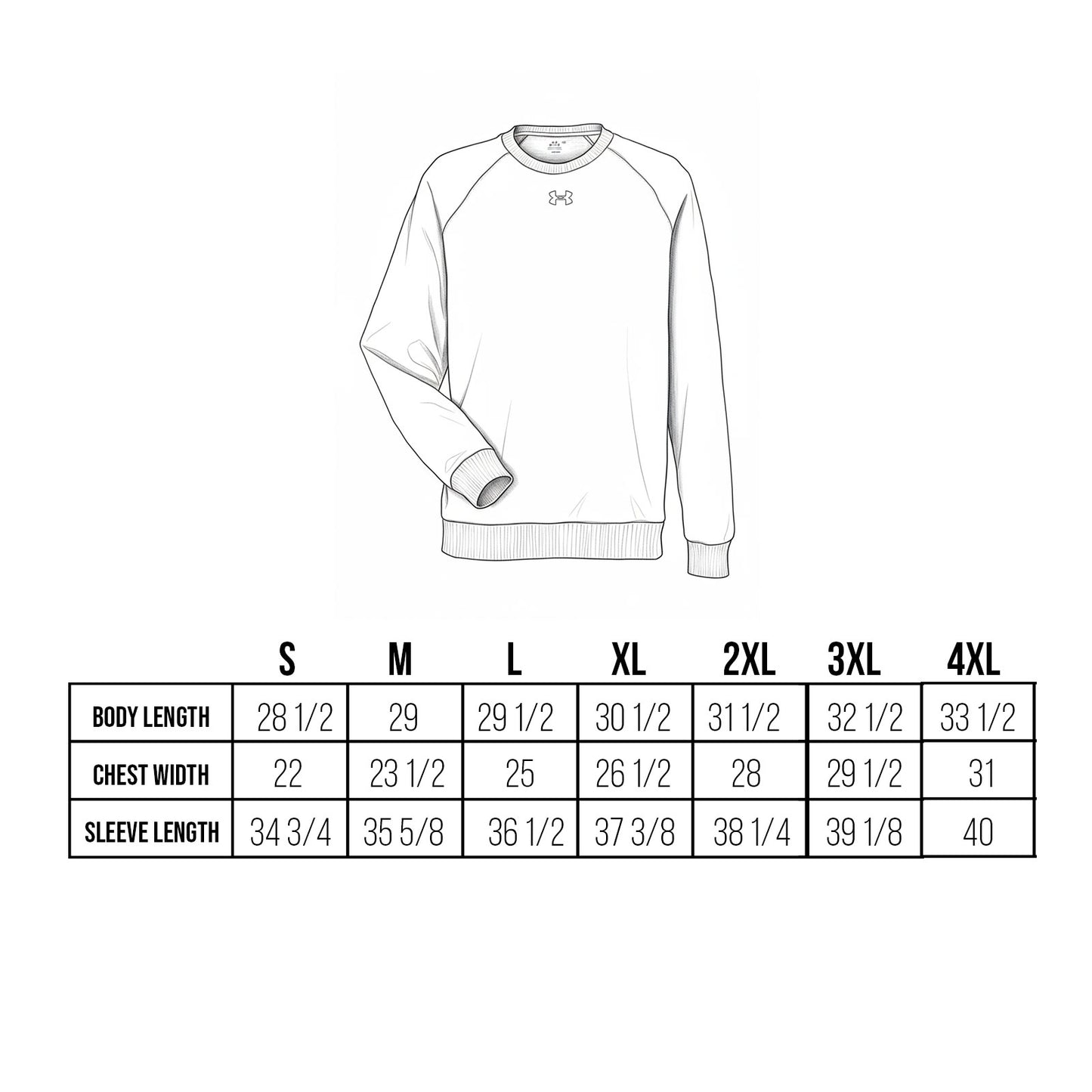 Under Armour Custom Embroidered Men's Rival Fleece Crewneck Sweatshirt - 1379755