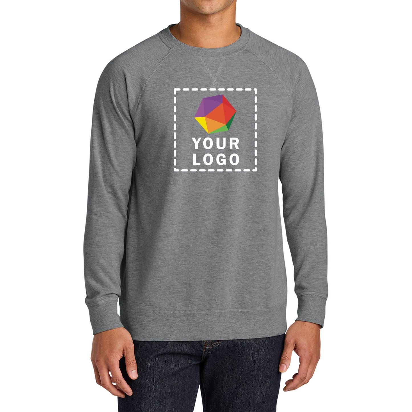 Next Level Apparel® Custom Printed Laguna Raglan Sweatshirt - NL9000