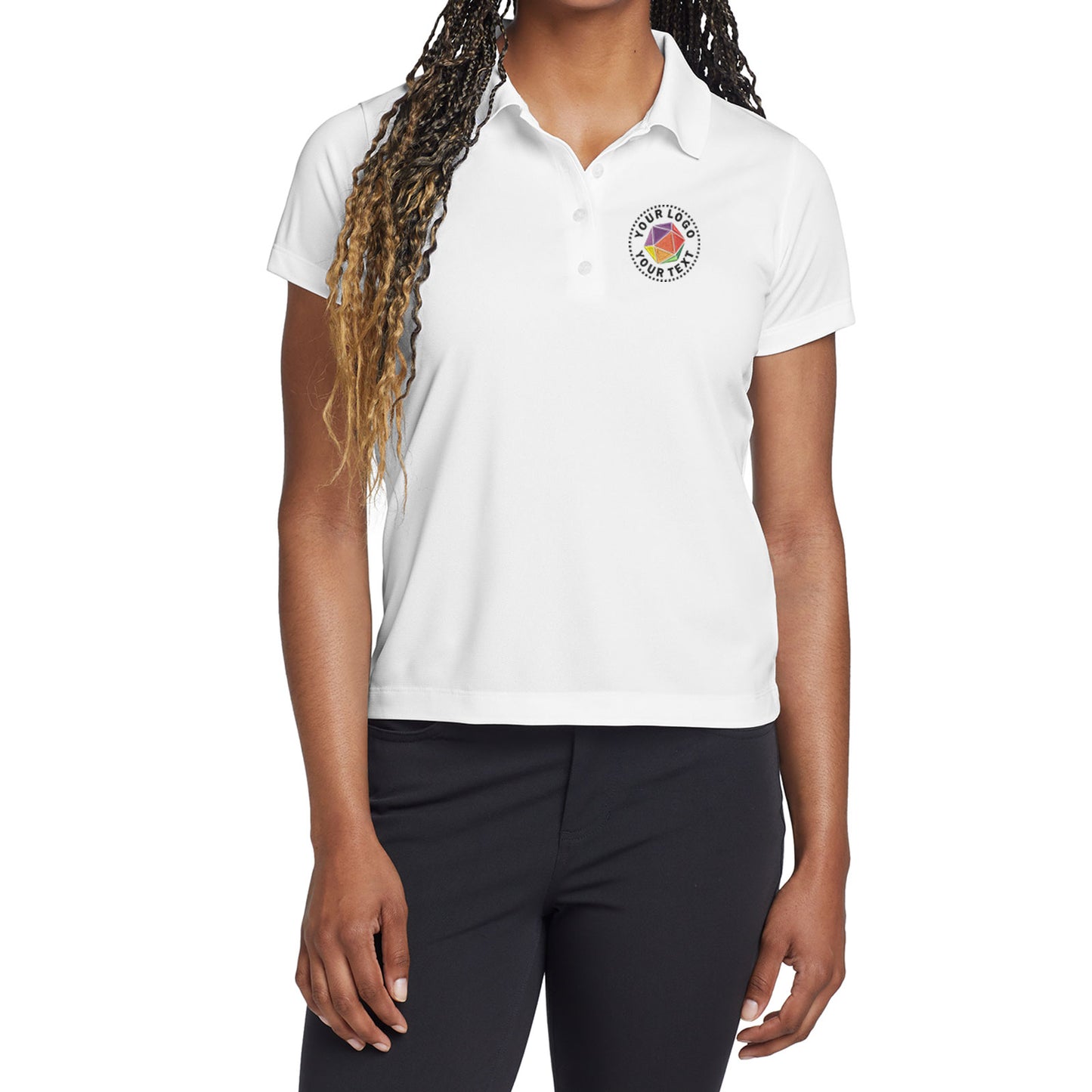 Nike Women's Custom Embroidered Tech Basic Dri-FIT Polo - 203697