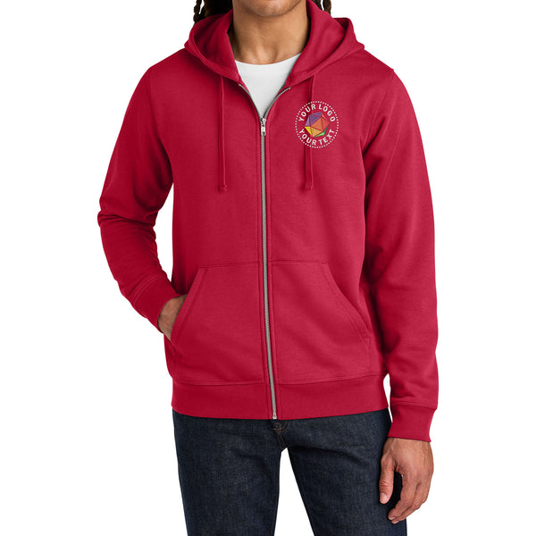 Stanley/Stella Unisex Custom Embroidered Mixer Full-Zip Hooded Sweatshirt - SXU011