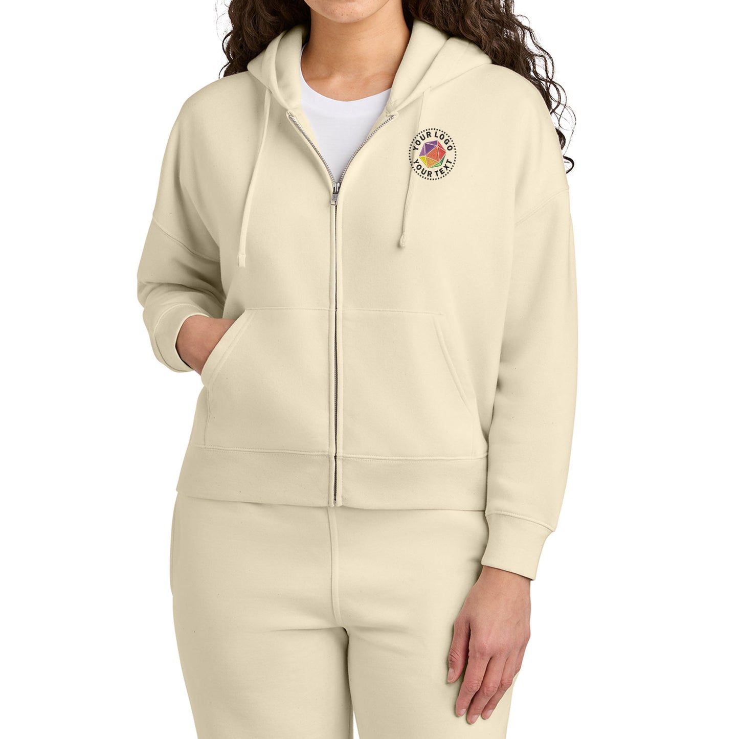 Stanley/Stella Women’s Custom Embroidered Stella Ida Full-Zip Hooded Sweatshirt - SXW037