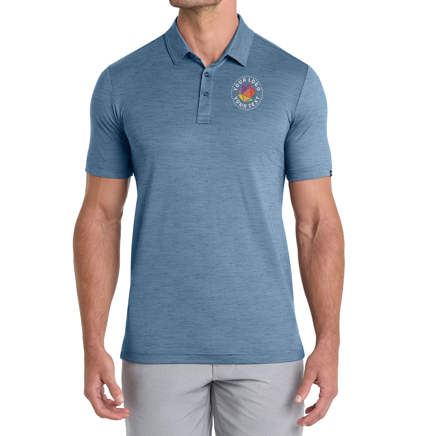 TravisMathew Custom Embroidered Auckland Slub Polo - TM1MW451