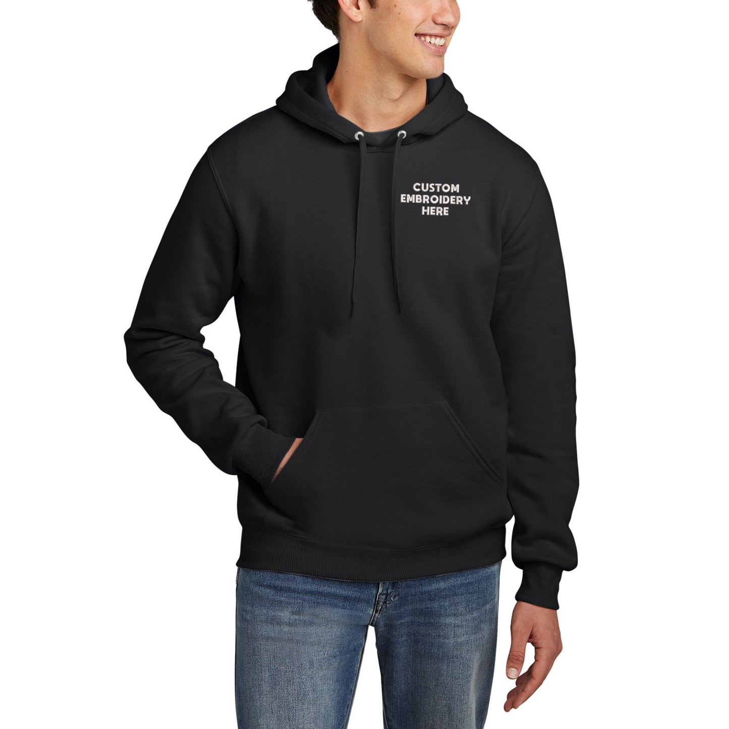 Jerzees Eco™ Premium Blend Custom Embroidered Pullover Hooded Sweatshirt - 700M