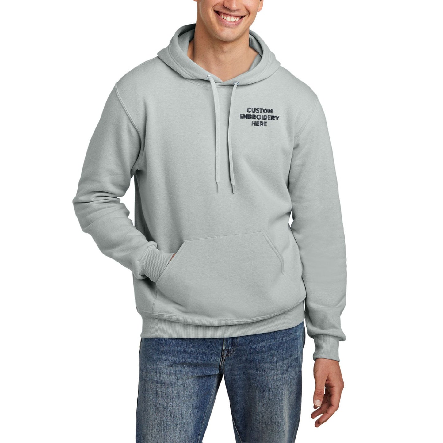 Jerzees Eco™ Premium Blend Custom Embroidered Pullover Hooded Sweatshirt - 700M