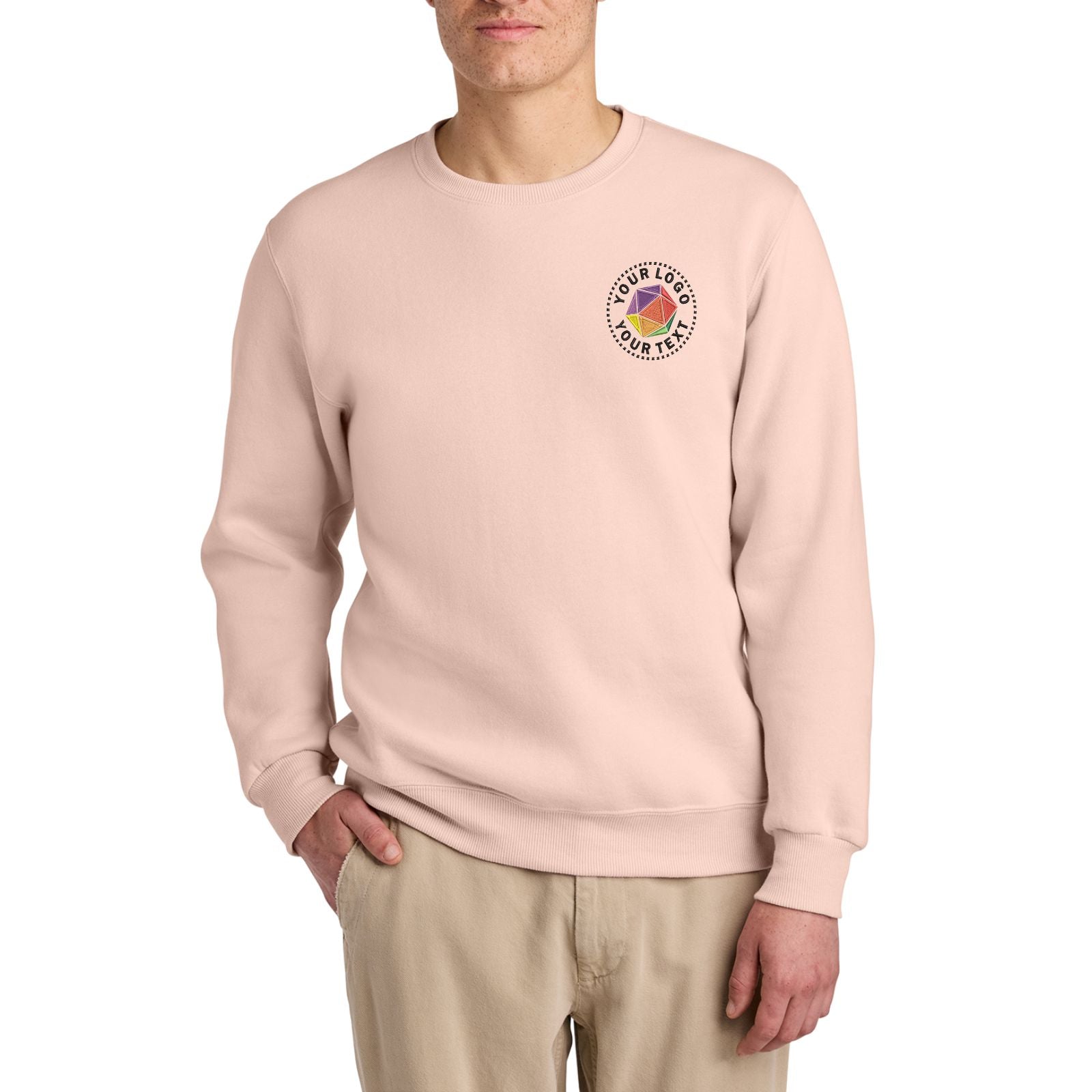 Jerzees Eco™ Cusom Embroidered Premium Blend Crewneck Sweatshirt - 701M