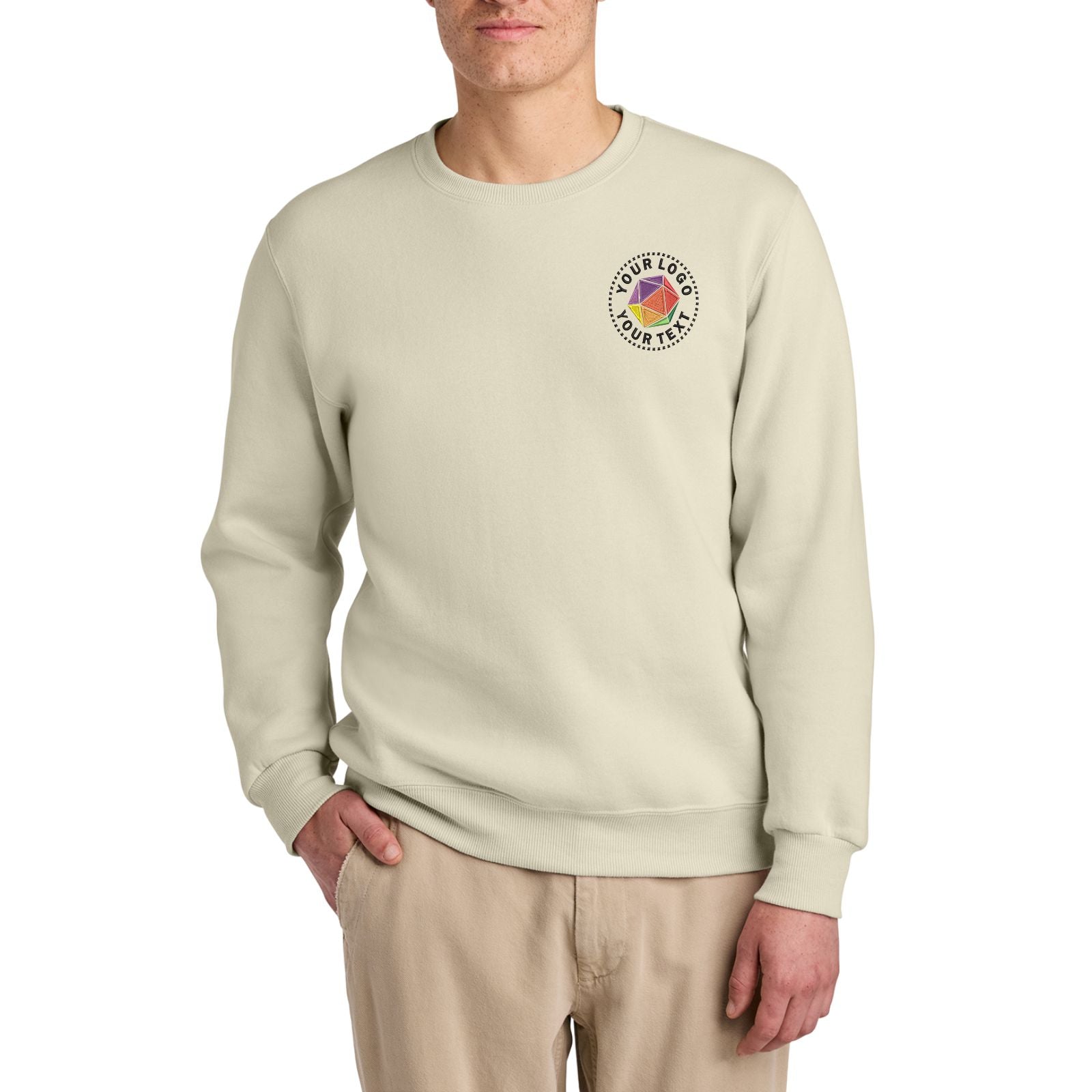 Jerzees Eco™ Cusom Embroidered Premium Blend Crewneck Sweatshirt - 701M