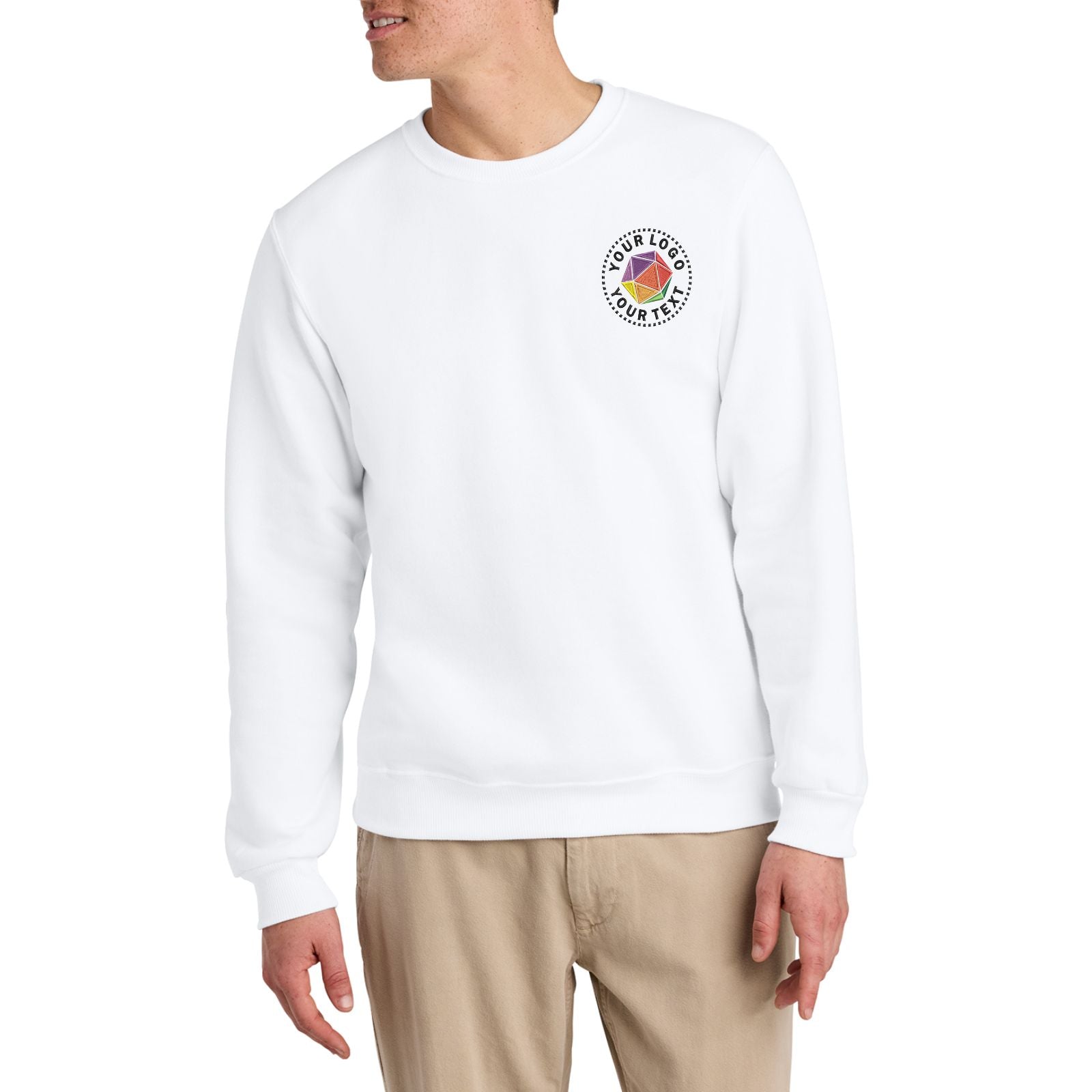Jerzees Eco™ Cusom Embroidered Premium Blend Crewneck Sweatshirt - 701M