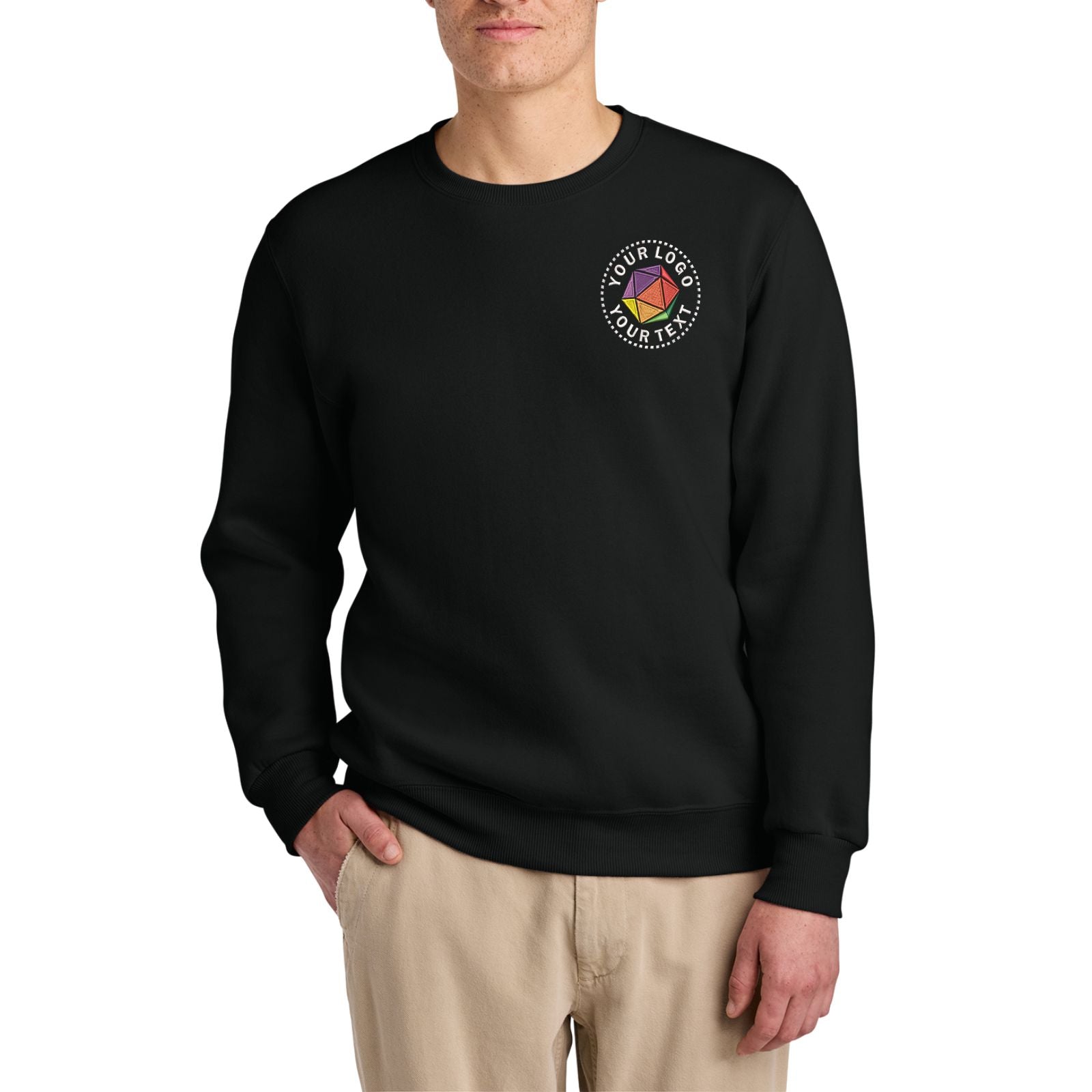 Jerzees Eco™ Cusom Embroidered Premium Blend Crewneck Sweatshirt - 701M