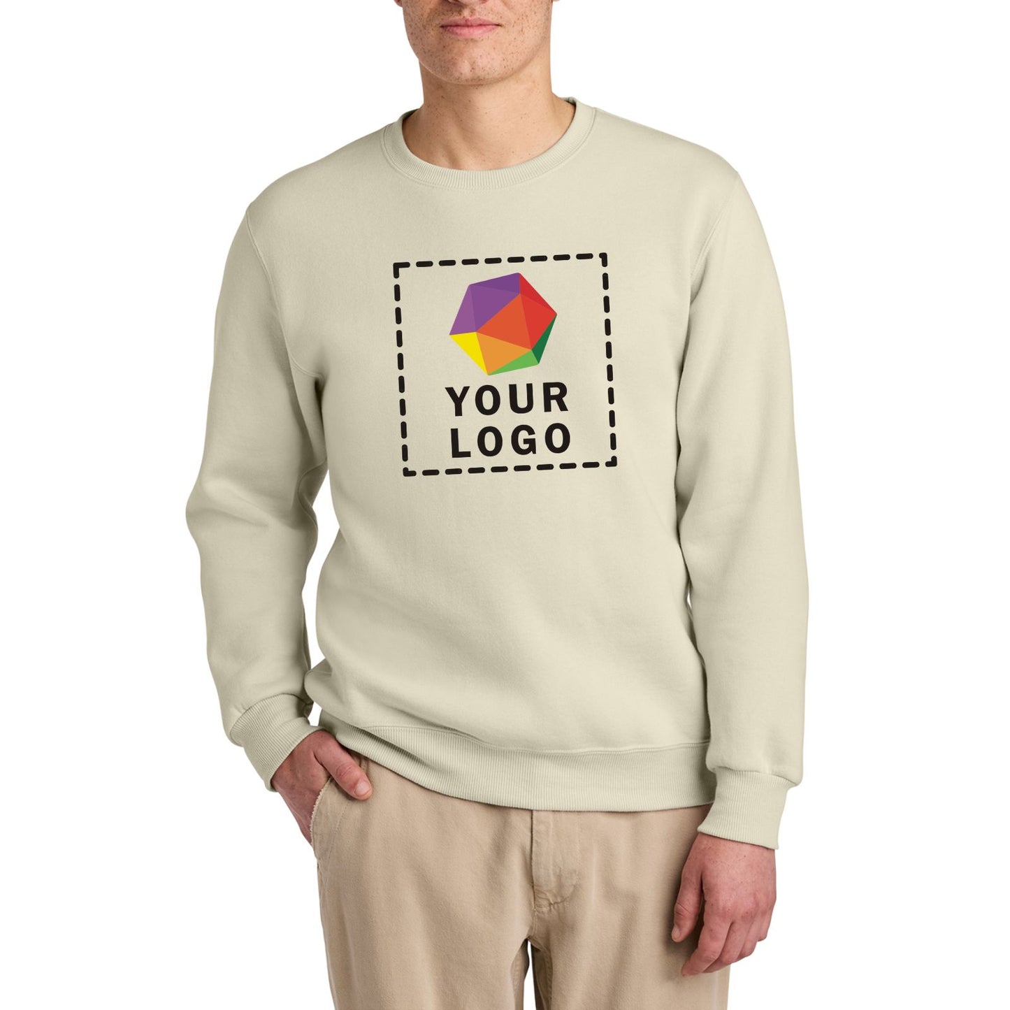 Jerzees Eco™ Premium Blend Custom Printed Crewneck Sweatshirt. 701M