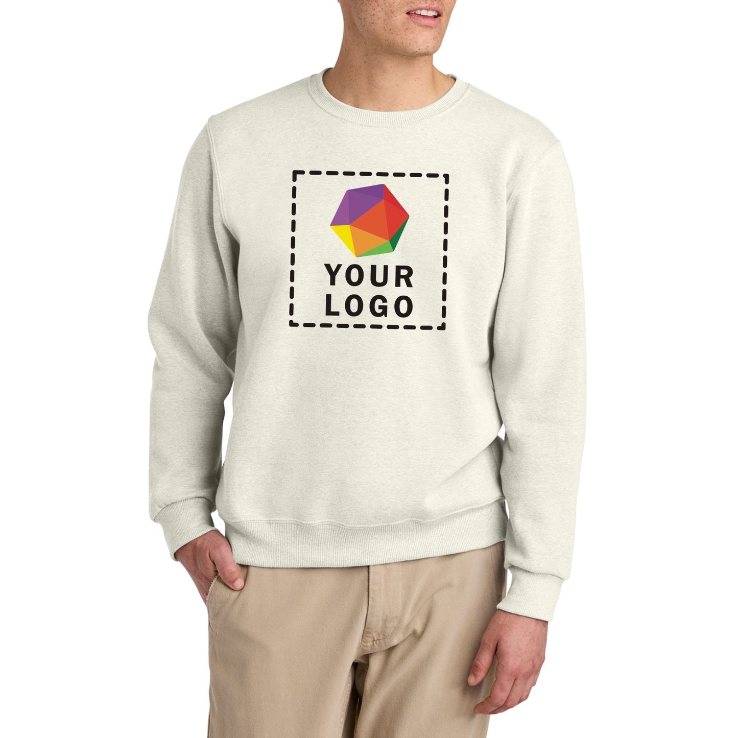 Jerzees Eco™ Premium Blend Custom Printed Crewneck Sweatshirt. 701M