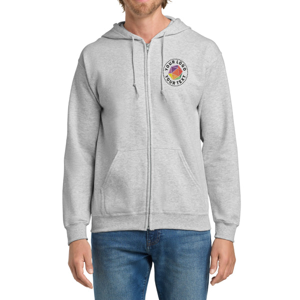 Gildan® Custom Embroidered Heavy Blend™ Full-Zip Hooded Sweatshirt - 18600