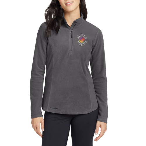 Eddie Bauer® Custom Embroidered Women's 1/2-Zip Microfleece Jacket - EB227