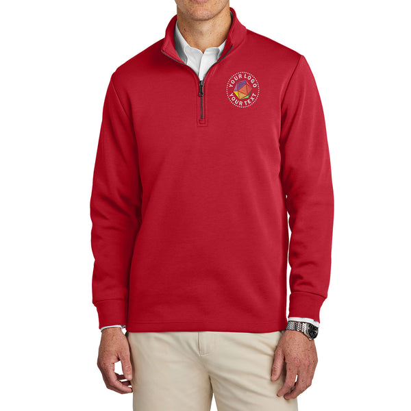 Brooks Brothers® Custom Embroidered Double-Knit 1/4-Zip - BB18206