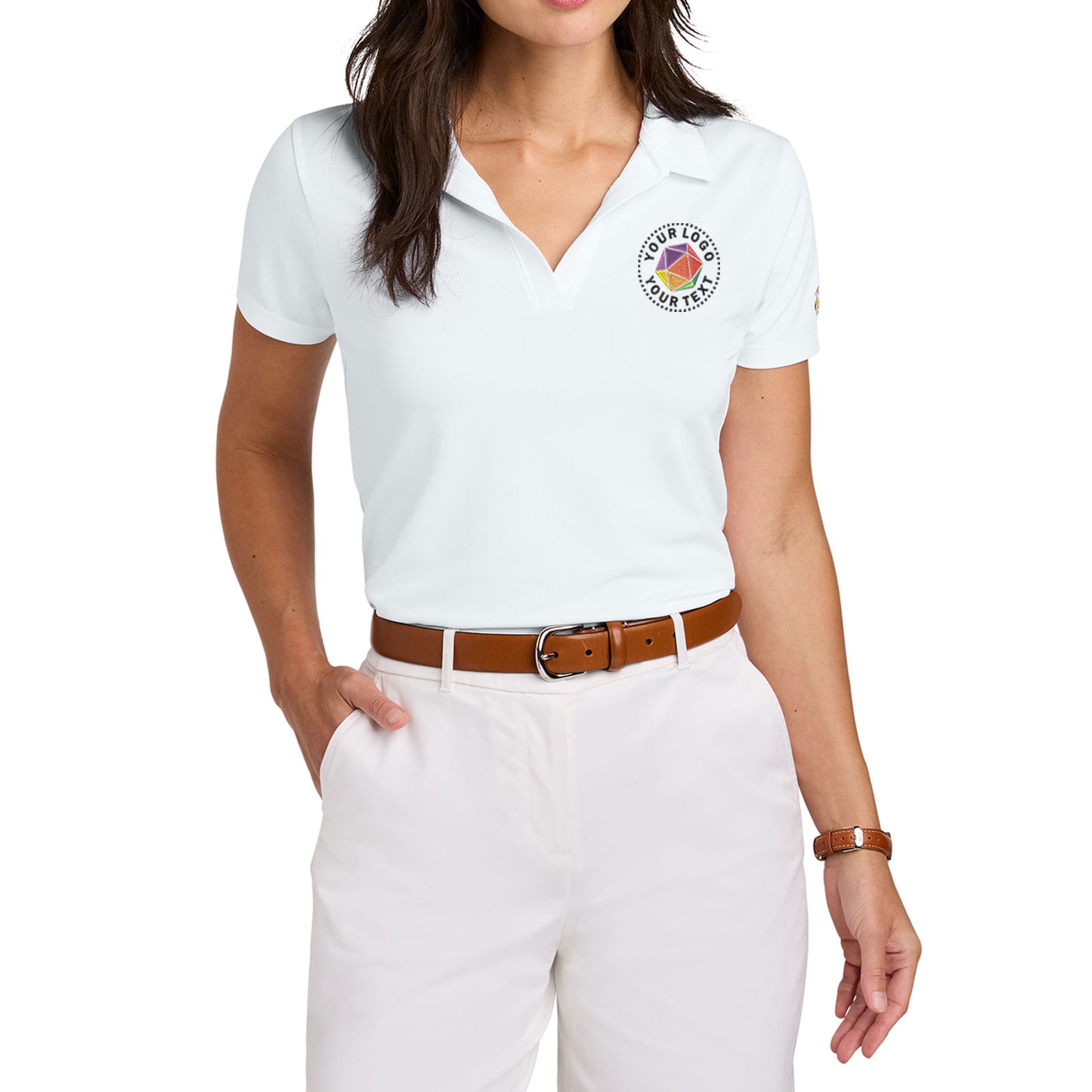 Brooks Brothers® Custom Embroidered Women’s Mesh Pique Performance Polo - BB18221