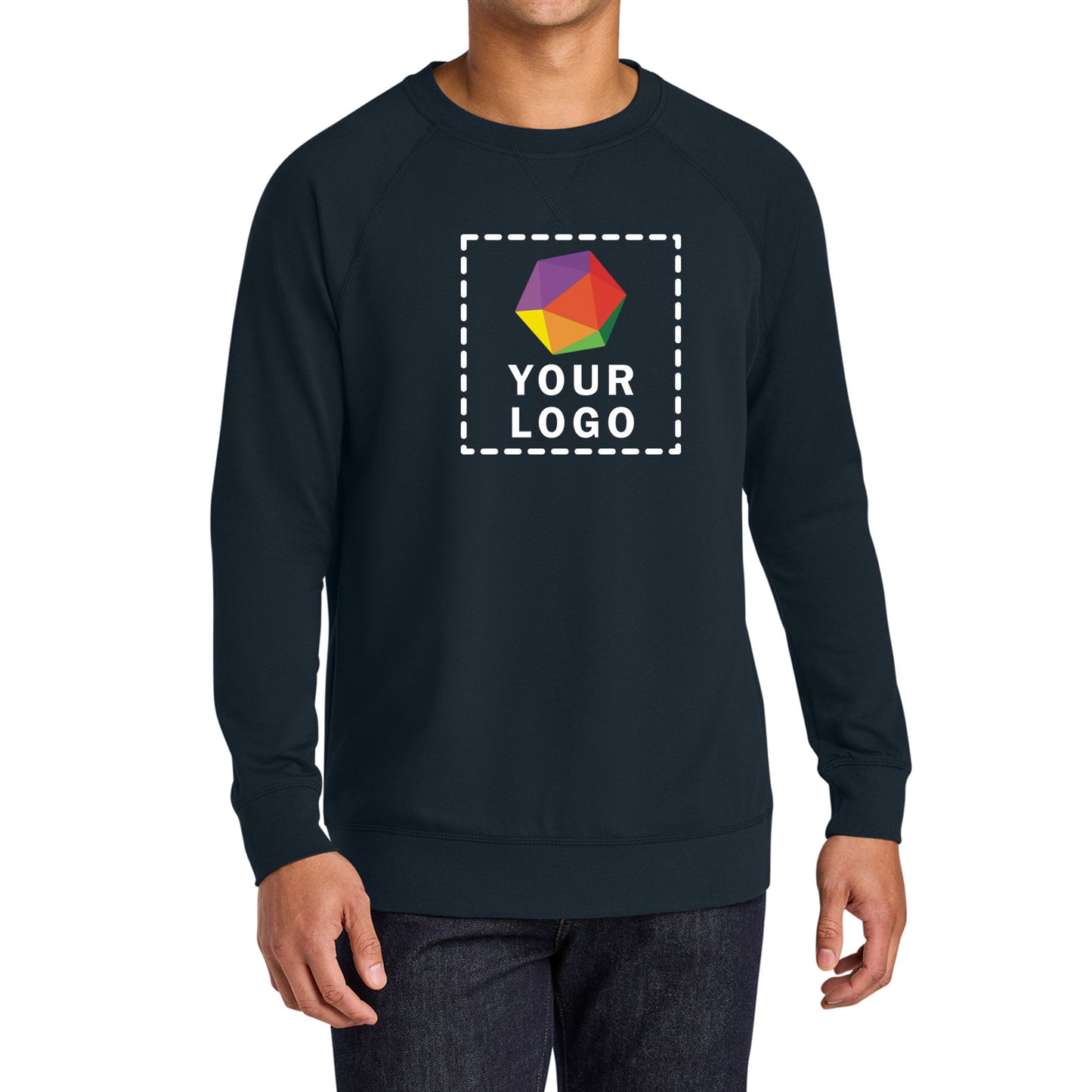 Next Level Apparel® Custom Printed Laguna Raglan Sweatshirt - NL9000