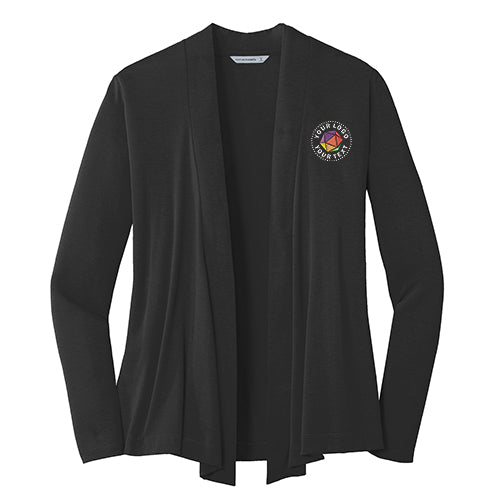 Port Authority® Custom Embroidered Women's Concept Open Cardigan - L5430
