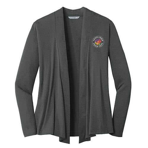 Port Authority® Custom Embroidered Women's Concept Open Cardigan - L5430