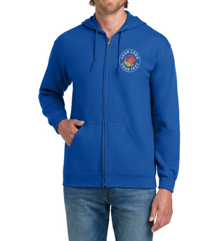 Gildan® Custom Embroidered Heavy Blend™ Full-Zip Hooded Sweatshirt - 18600