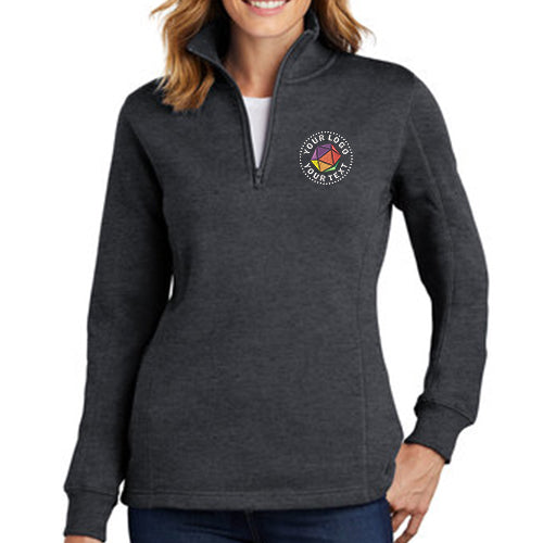 Sport-Tek® Custom Embroidered Women's 1/4-Zip Sweatshirt - LST253