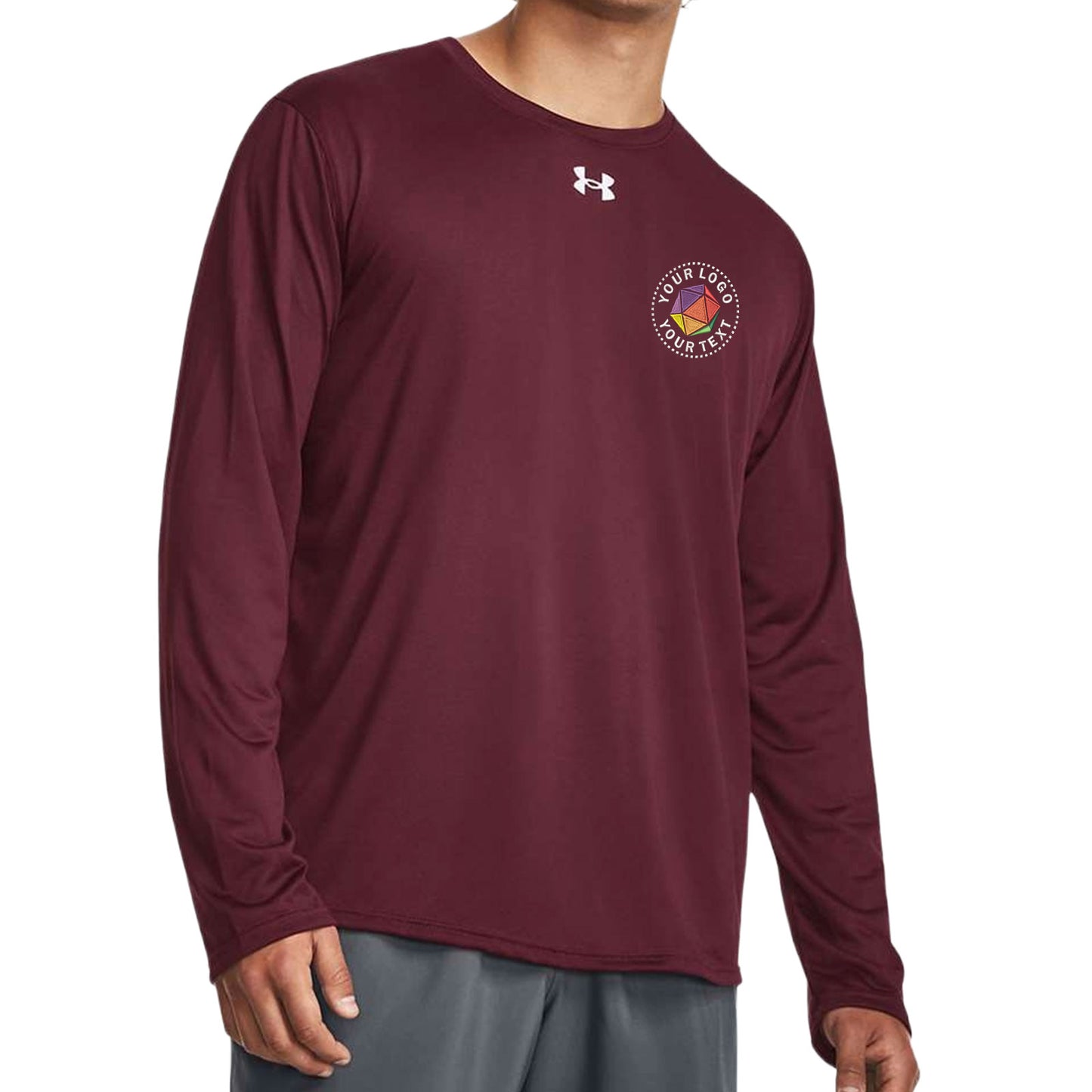 Under Armour Custom Embroidered Men's Team Tech™ Long Sleeve T-Shirt - 1376843