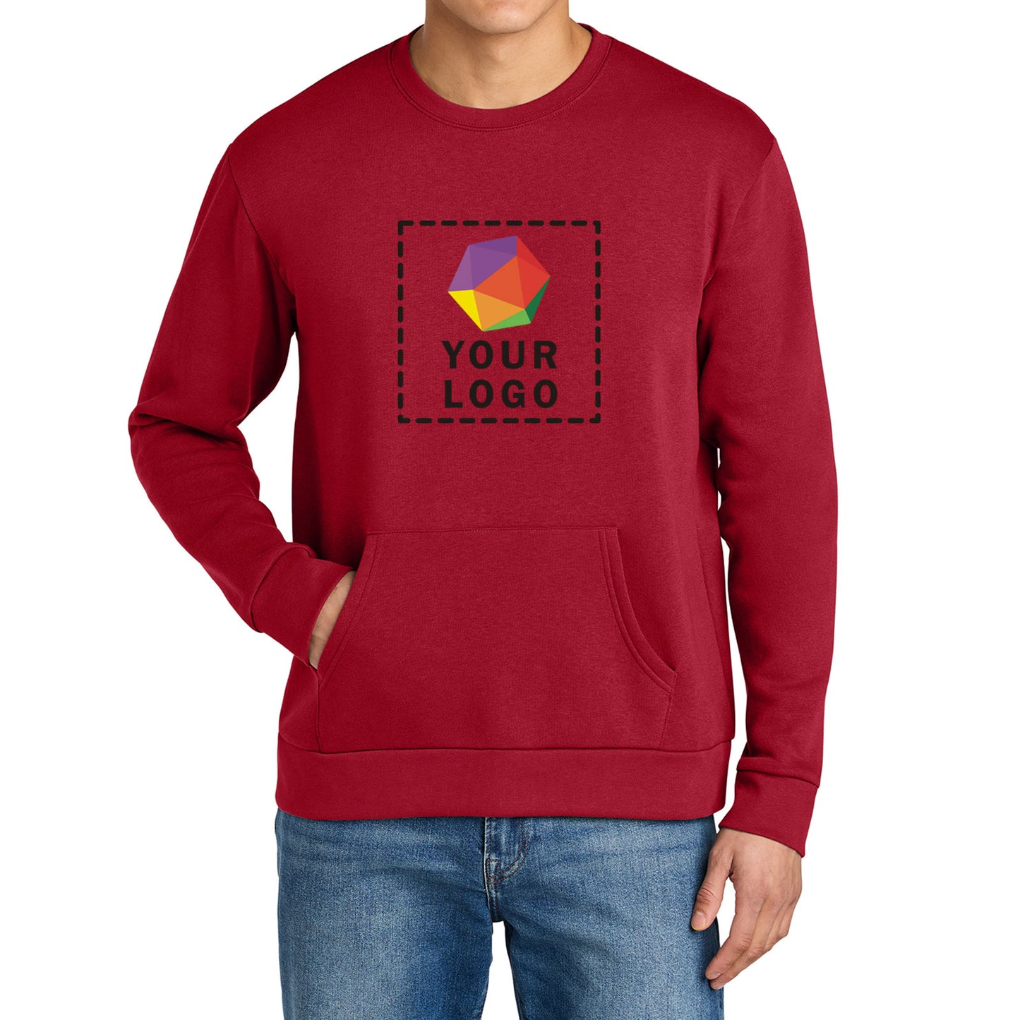 Next Level Apparel® Custom Printed Santa Barbara Pocket Sweatshirt - NL9001