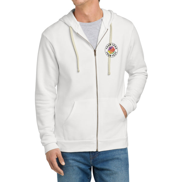 Next Level Apparel® Adult Santa Barbara Custom Embroiderd Zip Hoodie - NL9602