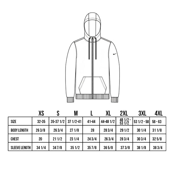 Nike Custom Embroidered Club Fleece Sleeve Swoosh Full-Zip Hoodie - NKDR1513