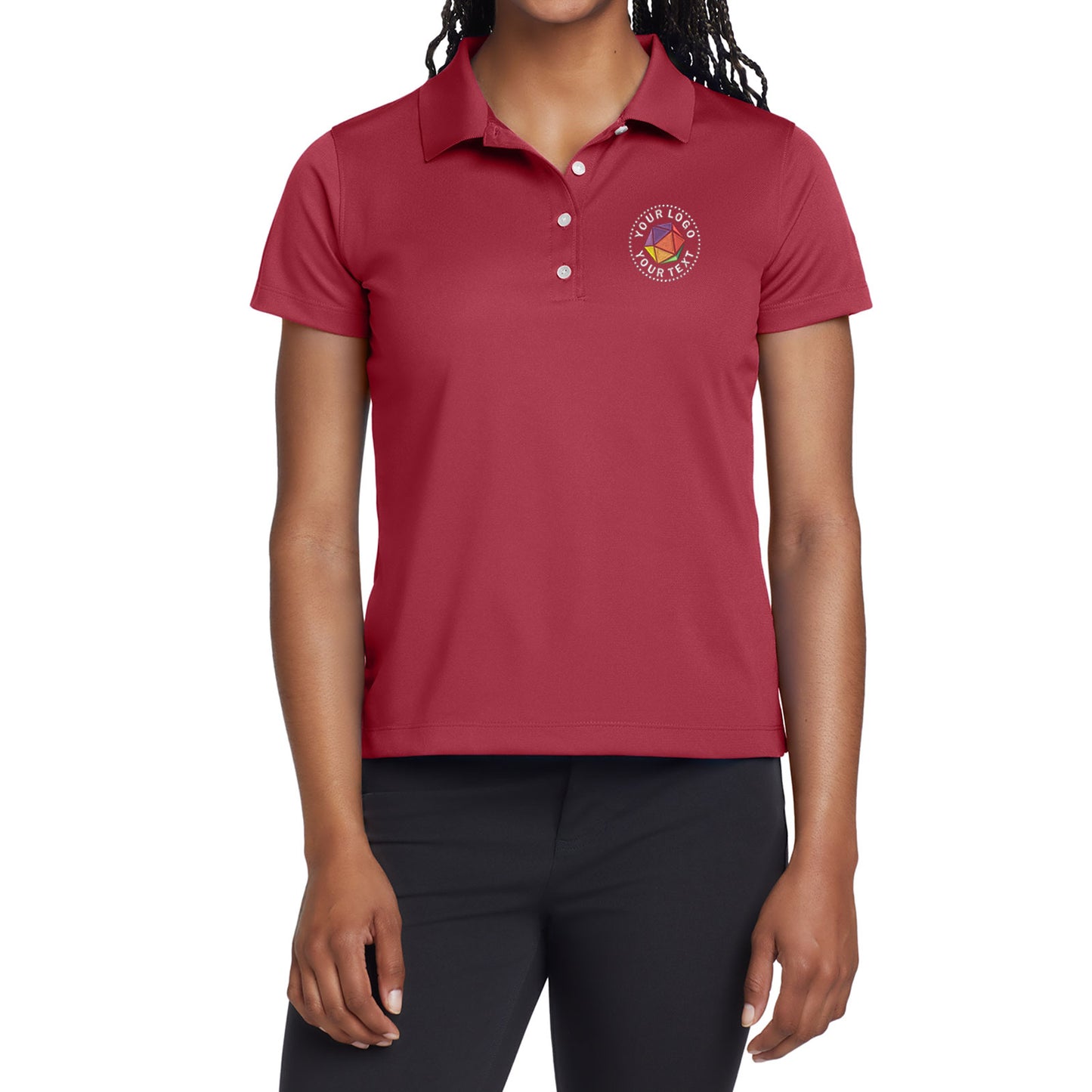 Nike Women's Custom Embroidered Tech Basic Dri-FIT Polo - 203697