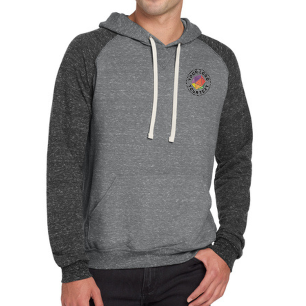 Jerzees® Custom Embroidered Snow Heather French Terry Raglan Hoodie - 90M