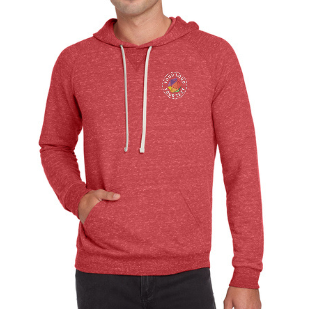 Jerzees® Custom Embroidered Snow Heather French Terry Raglan Hoodie - 90M