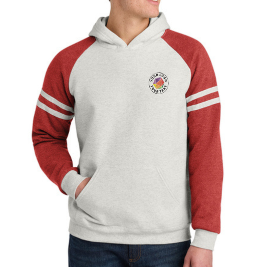 Jerzees® Unisex NuBlend® Custom Embroidered Varsity Colorblock Hooded Sweatshirt - 97C