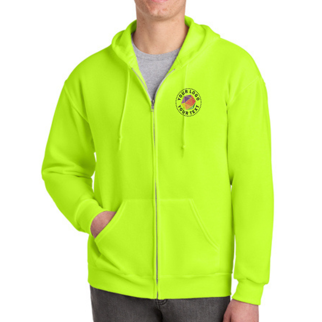 Jerzees® NuBlend® Custom Embroidered Full-Zip Hooded Sweatshirt - 993M