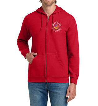 Gildan® Custom Embroidered Heavy Blend™ Full-Zip Hooded Sweatshirt - 18600