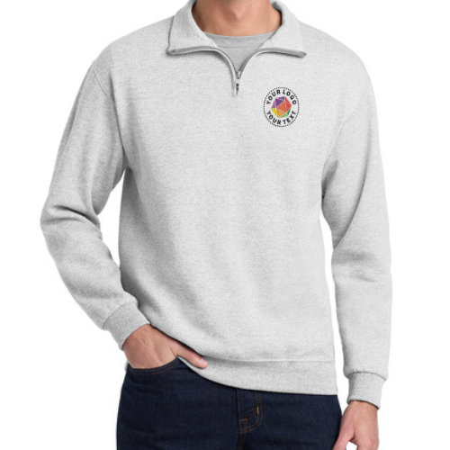 Jerzees®  Custom Embroidered NuBlend® 1/4-Zip Cadet Collar Sweatshirt - 995M