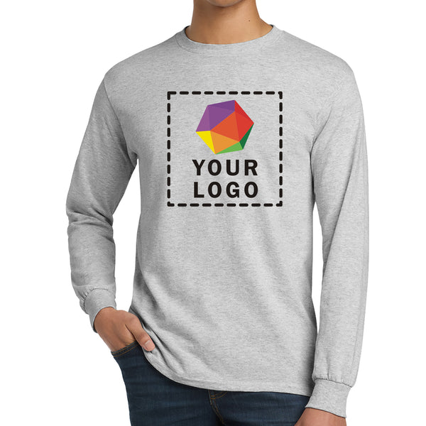 Gildan® Custom Printed DryBlend® 50 Cotton/50 Poly Long Sleeve T-Shirt - 8400