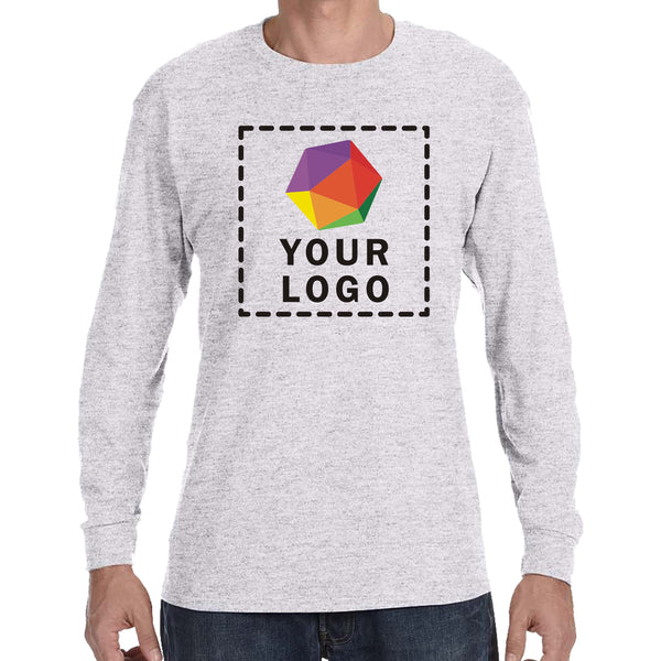 Jerzees® Dri-Power® 50/50 Cotton/Poly Custom Printed Long Sleeve T-Shirt. 29LS